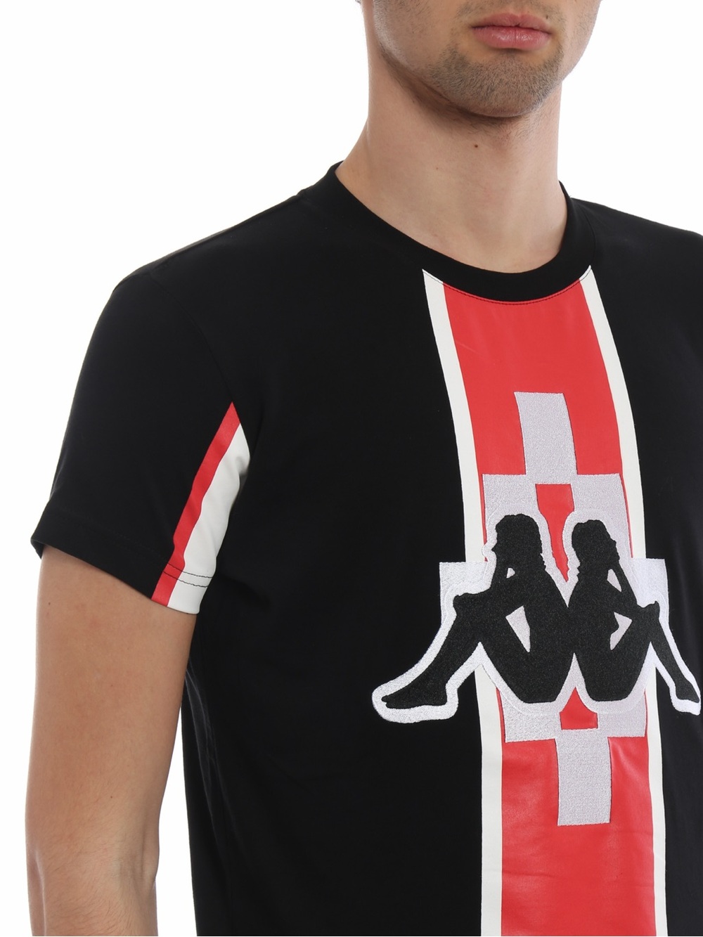 Marcelo Burlon County of Milan Kappa Stripe Jersey T-Shirt Size S - Picture 5 of 5